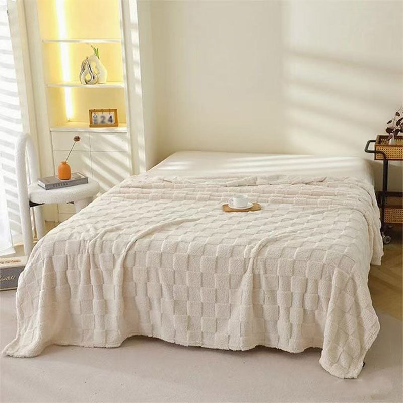 Honeycomb Pattern Plaid Blanket for Couch Bed and Picnics | Honeycomb Comfort for Every Room | Throw Blankets