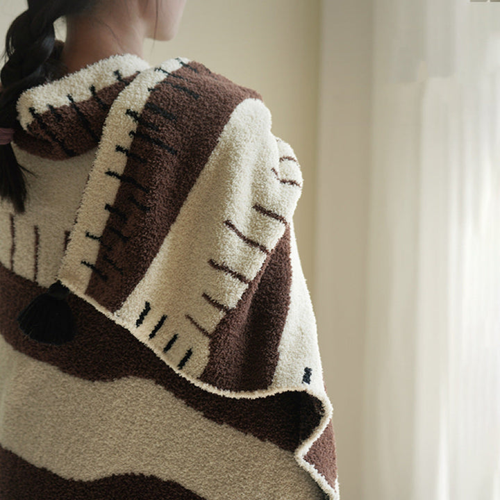 Plush Fabric Decorative Throw Blanket 51 x 61 Inches | Plush Decorative Throw for Any Room | Throw Blankets