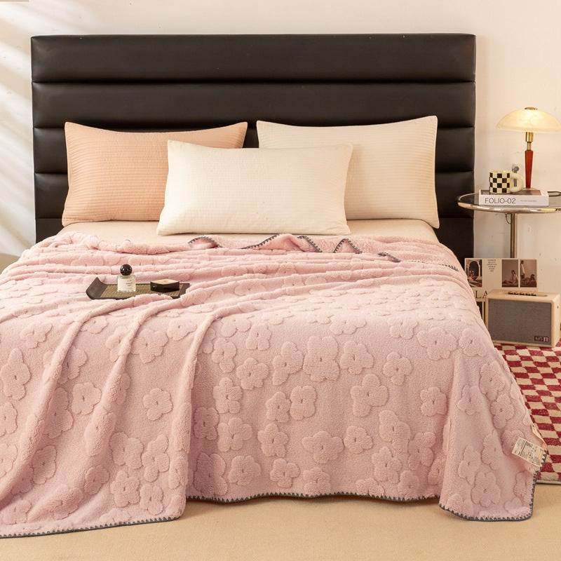 Floral Soft Blanket in Six Colours and Large Sizes | Floral Softness for Bed and Couch | Throw Blankets