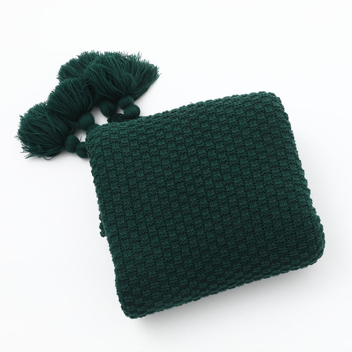 Cozy Woven Throw Blanket with Tassel Edges in Five Colours | Woven Softness with Tassel Edges | Throw Blankets