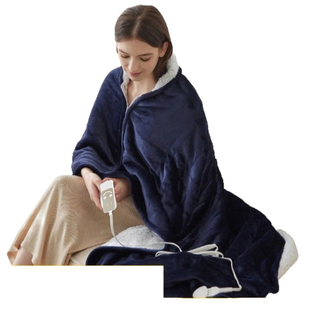 Heated Cozy Blanket with Plush Fabric and Multiple Heat Levels | Adjustable Heat for Chilly Nights | Heated Blankets