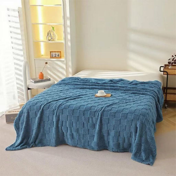 Honeycomb Pattern Plaid Blanket for Couch Bed and Picnics | Honeycomb Comfort for Every Room | Throw Blankets