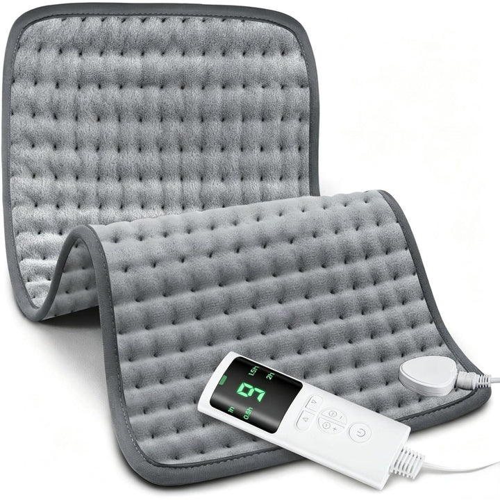 Electric Heated Massage Wrap with Remote and Auto Shut-Off | Heat and Massage for Relaxing | Heated Blankets