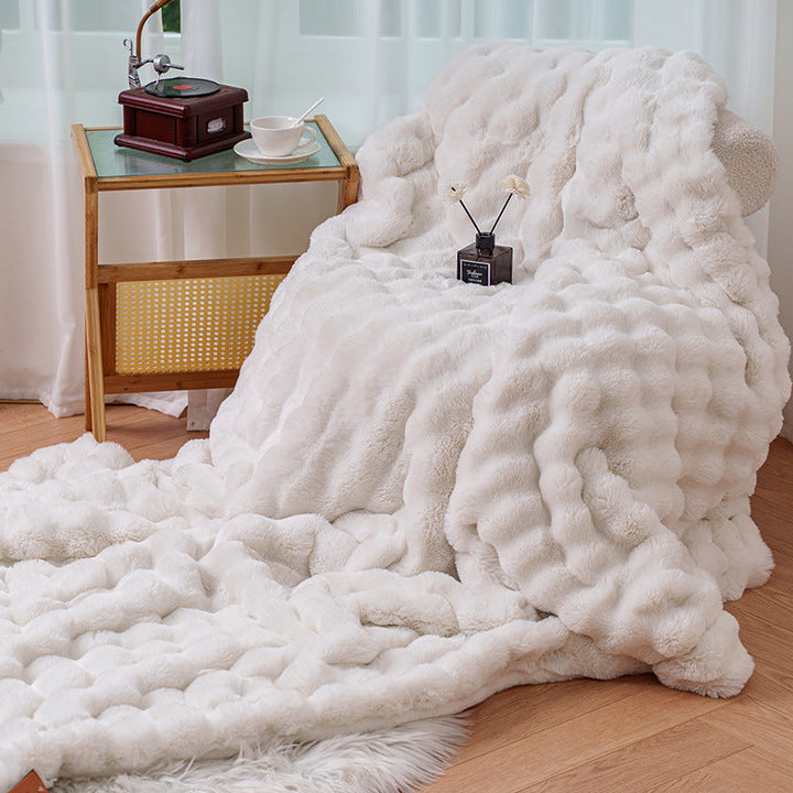 Velvety Soft Luxurious Blanket, 59 x 79 in, for Couch, Bed or Camping | Velvety Soft Warmth Anywhere | Throw Blankets