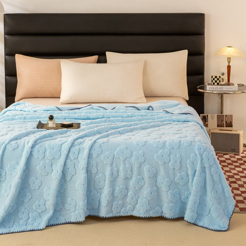 Floral Soft Blanket in Six Colours and Large Sizes | Floral Softness for Bed and Couch | Throw Blankets