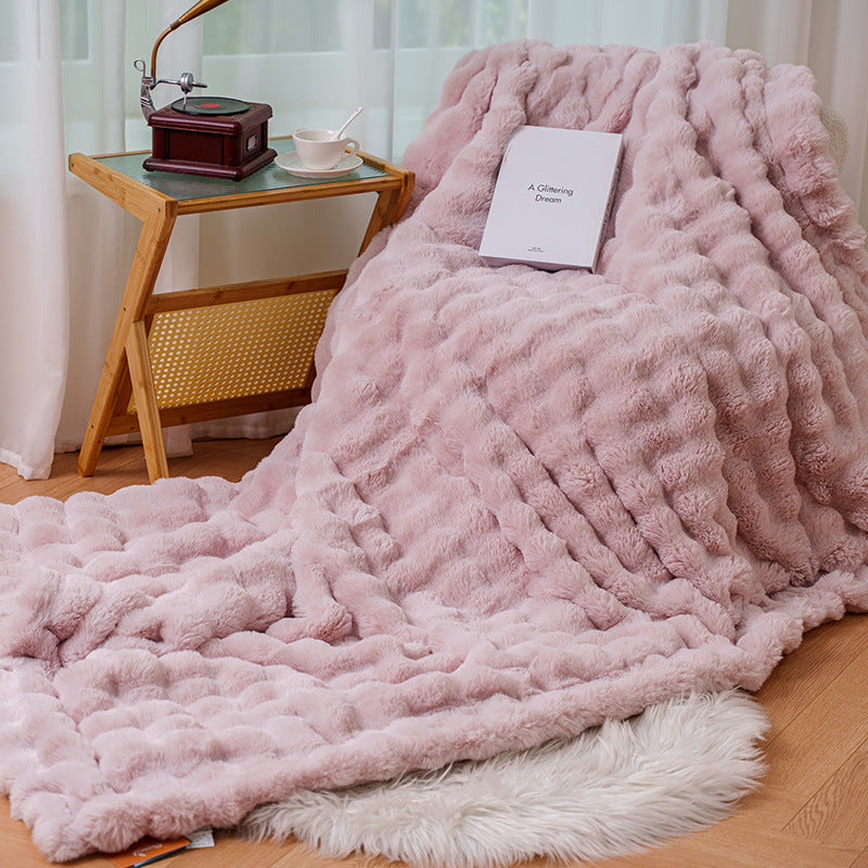 Velvety Soft Luxurious Blanket, 59 x 79 in, for Couch, Bed or Camping | Velvety Soft Warmth Anywhere | Throw Blankets