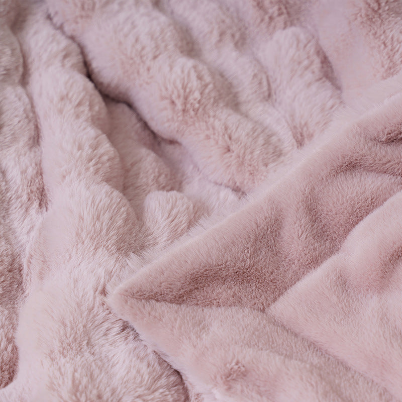 Velvety Soft Luxurious Blanket, 59 x 79 in, for Couch, Bed or Camping | Velvety Soft Warmth Anywhere | Throw Blankets