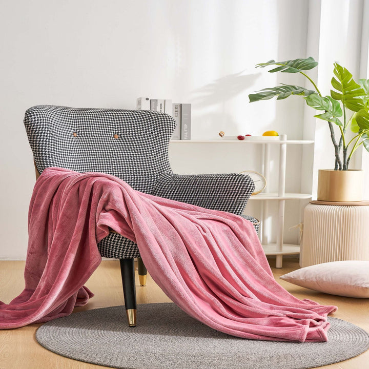 Cozy Plush Throw Blanket in Five Sizes and Neutral Shades | Plush Choices for Every Space | Throw Blankets