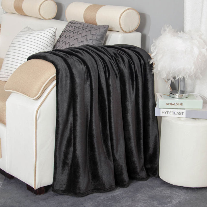 Cozy Plush Throw Blanket in Large Sizes Up to 89 x 106 Inches | Big Plush Comfort for Any Room | Throw Blankets