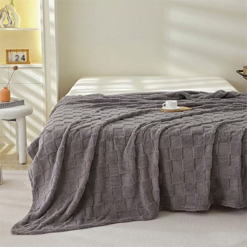 Honeycomb Pattern Plaid Blanket for Couch Bed and Picnics | Honeycomb Comfort for Every Room | Throw Blankets
