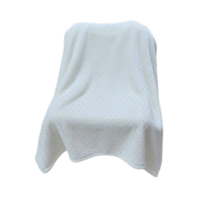 Cozy Dot Pattern Plush Throw Blanket for Sofa and Bed | Dotted Plush Comfort at Home | Throw Blankets