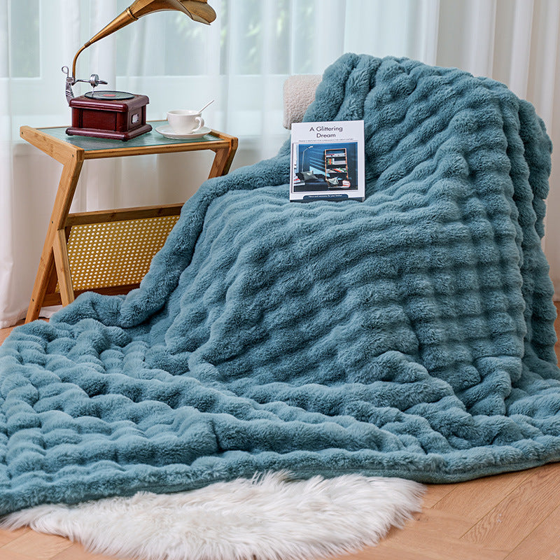 Velvety Soft Luxurious Blanket, 59 x 79 in, for Couch, Bed or Camping | Velvety Soft Warmth Anywhere | Throw Blankets