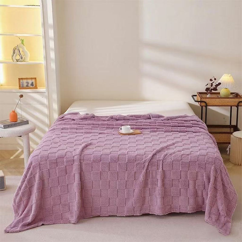 Honeycomb Pattern Plaid Blanket for Couch Bed and Picnics | Honeycomb Comfort for Every Room | Throw Blankets