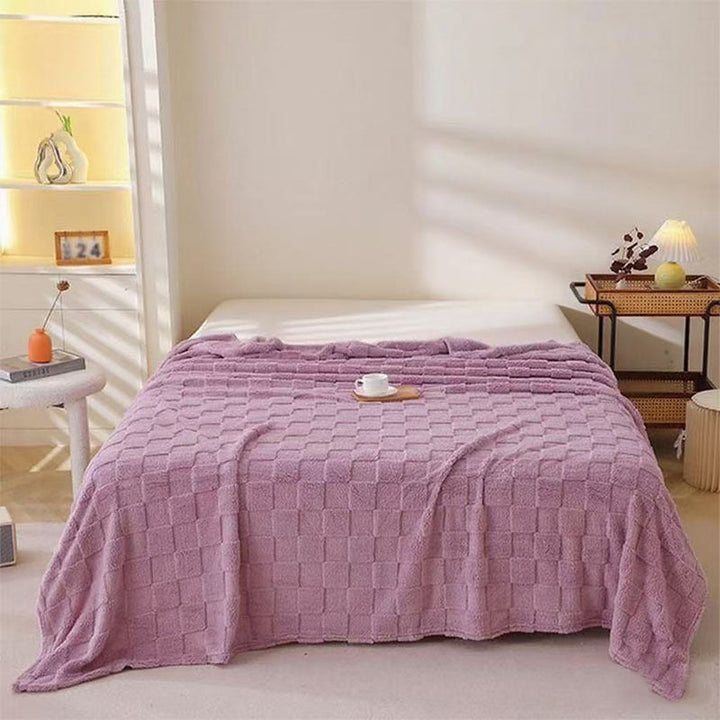 Honeycomb Pattern Plaid Blanket for Couch Bed and Picnics | Honeycomb Comfort for Every Room | Throw Blankets
