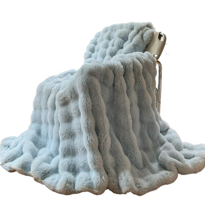 Luxurious Wave Textured Soft Throw Blanket in Six Colours | Wave Texture and Plush Softness | Throw Blankets