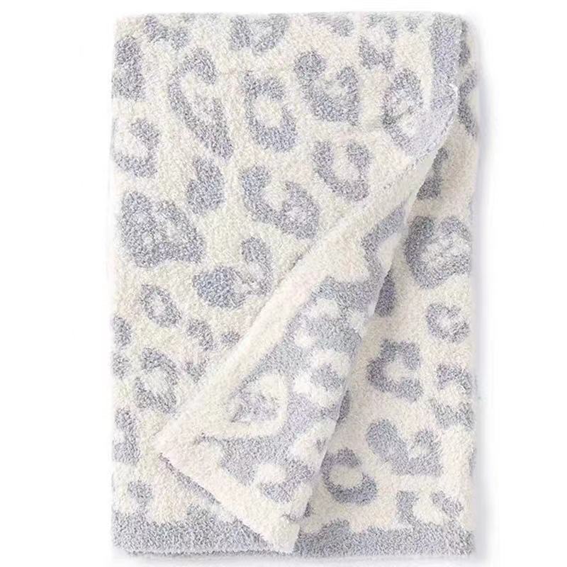 Luxury Soft Leopard Print Plush Throw Blanket for Sofa | Leopard Print Plush Comfort | Throw Blankets