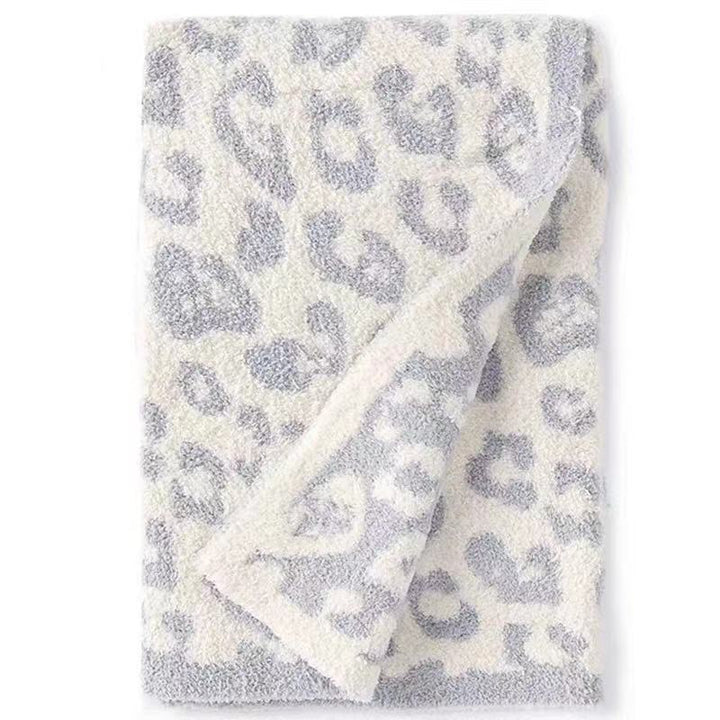 Luxury Soft Leopard Print Plush Throw Blanket for Sofa | Leopard Print Plush Comfort | Throw Blankets