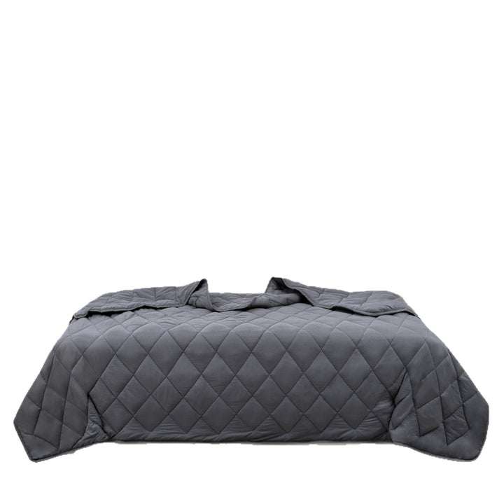 Plush Quilted Blanket in Classic Diamond Pattern for Bed, Sofa and Travel | Plush Quilted Warmth All Year | Throw Blankets