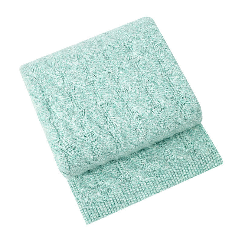 Cable Knit Throw Blanket with Plush Texture and Breathable Warmth | Cable Knit Warmth Without Weight | Throw Blankets