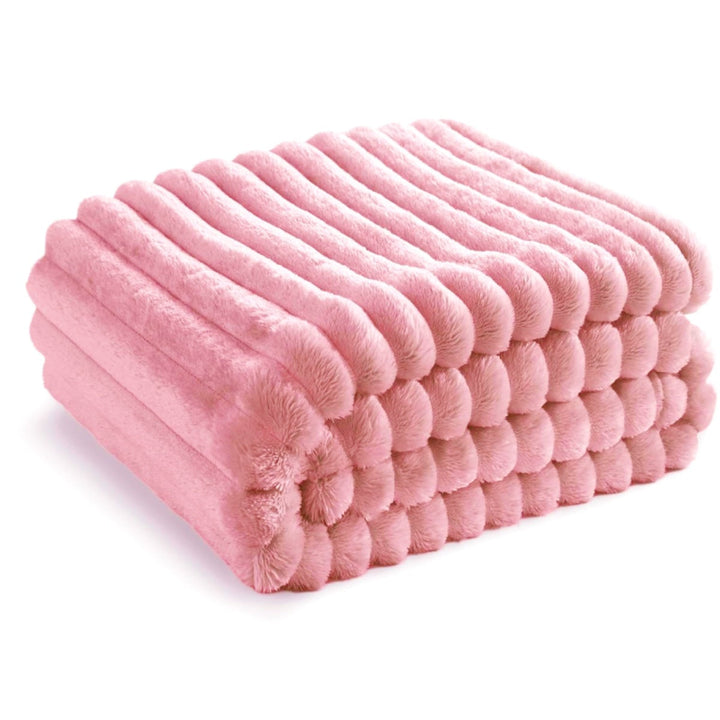 Cozy Plush Throw Blanket in Five Colours and Extra Large Size | Plush Choices from Small to XL | Throw Blankets