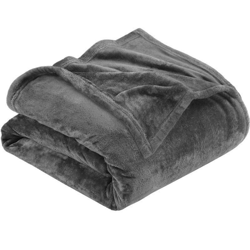 Ultra Soft Microfiber Throw Blanket in Dark Grey for Sofa | Microfiber Plushness in Dark Grey | Throw Blankets