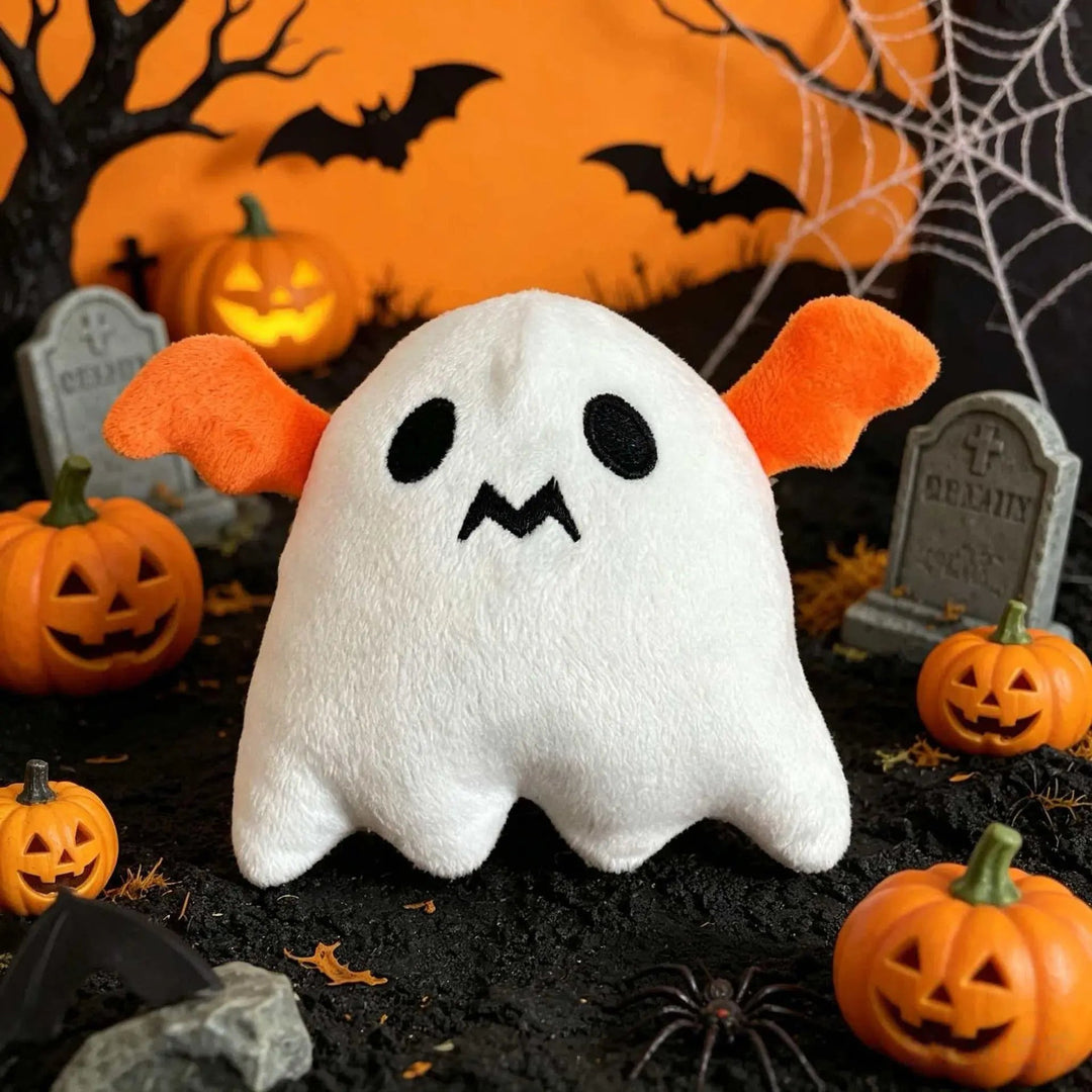 Plush Halloween Ghost Pillow with Soft PP Cotton Fill | Fun Plush Seasonal Decor | Novelty Pillows