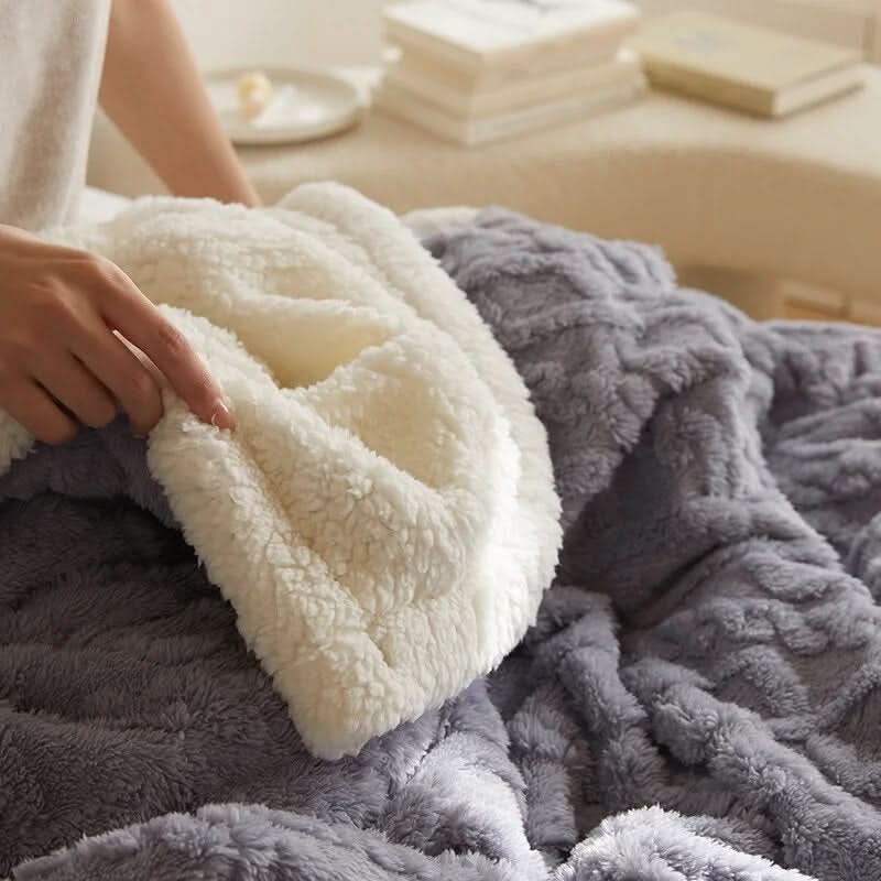 Soft Comfort Blanket in Durable Fabric Blend for Bed, Sofa and Travel | Versatile Comfort Blanket for Any Room | Throw Blankets