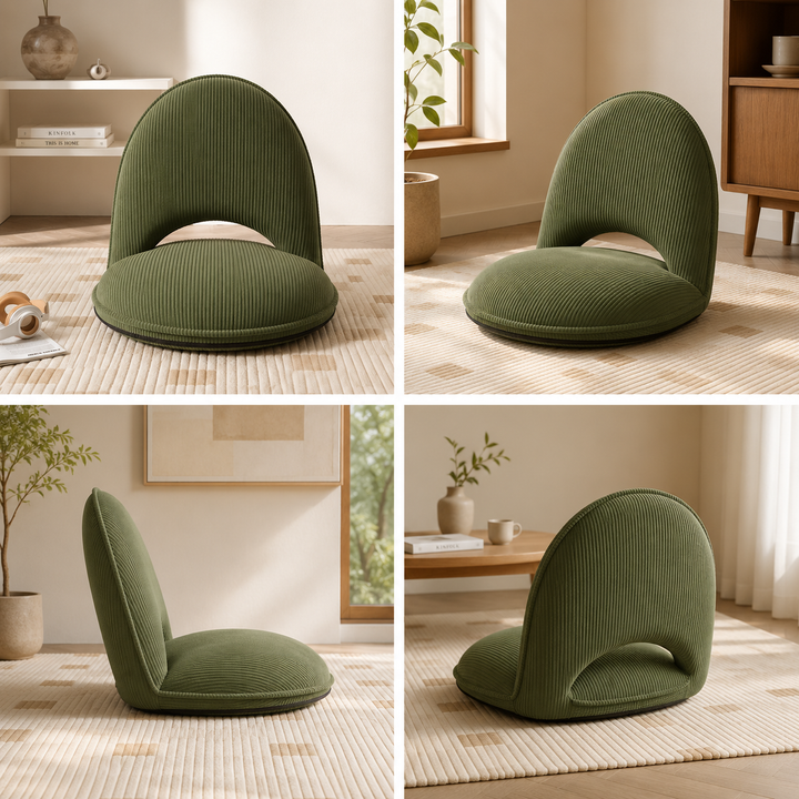 Legless Adjustable-Back Floor Chair That Folds Flat in Four Colours | Floor Chair With Real Back Support | Floor Chairs