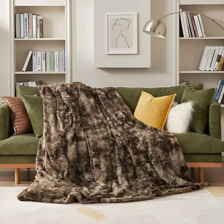 Soft Coral Fleece Blanket with Batik Style Print for Winter | Coral Fleece Softness at Night | Fleece Blankets