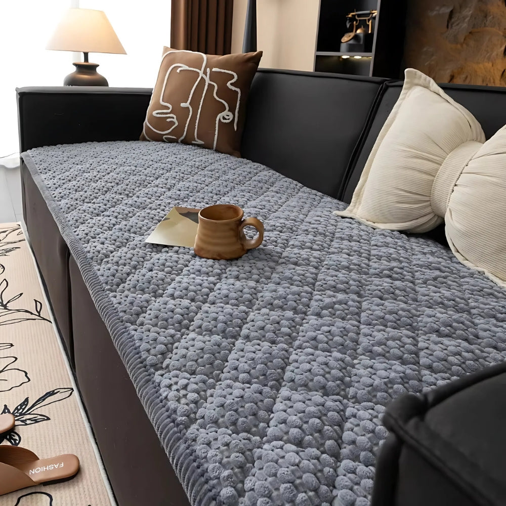 Pet Proof Quilted Sofa Protector Slipcover with Non Slip Backing | Pet-Proof Quilted Geometric Cover | Sofa Covers