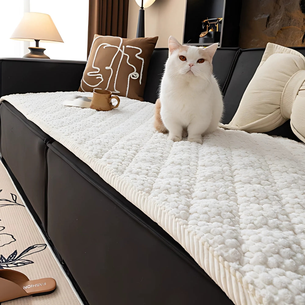 Pet Proof Quilted Sofa Protector Slipcover with Non Slip Backing | Pet-Proof Quilted Geometric Cover | Sofa Covers