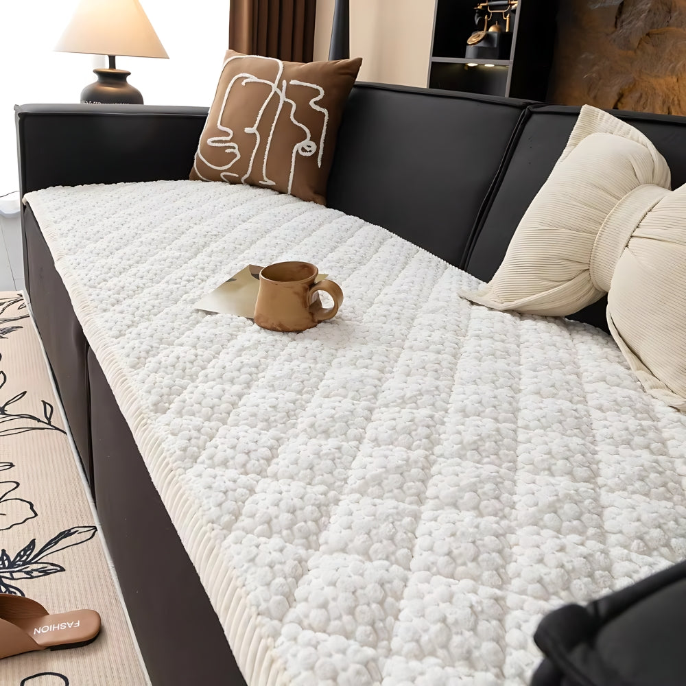 Pet Proof Quilted Sofa Protector Slipcover with Non Slip Backing | Pet-Proof Quilted Geometric Cover | Sofa Covers