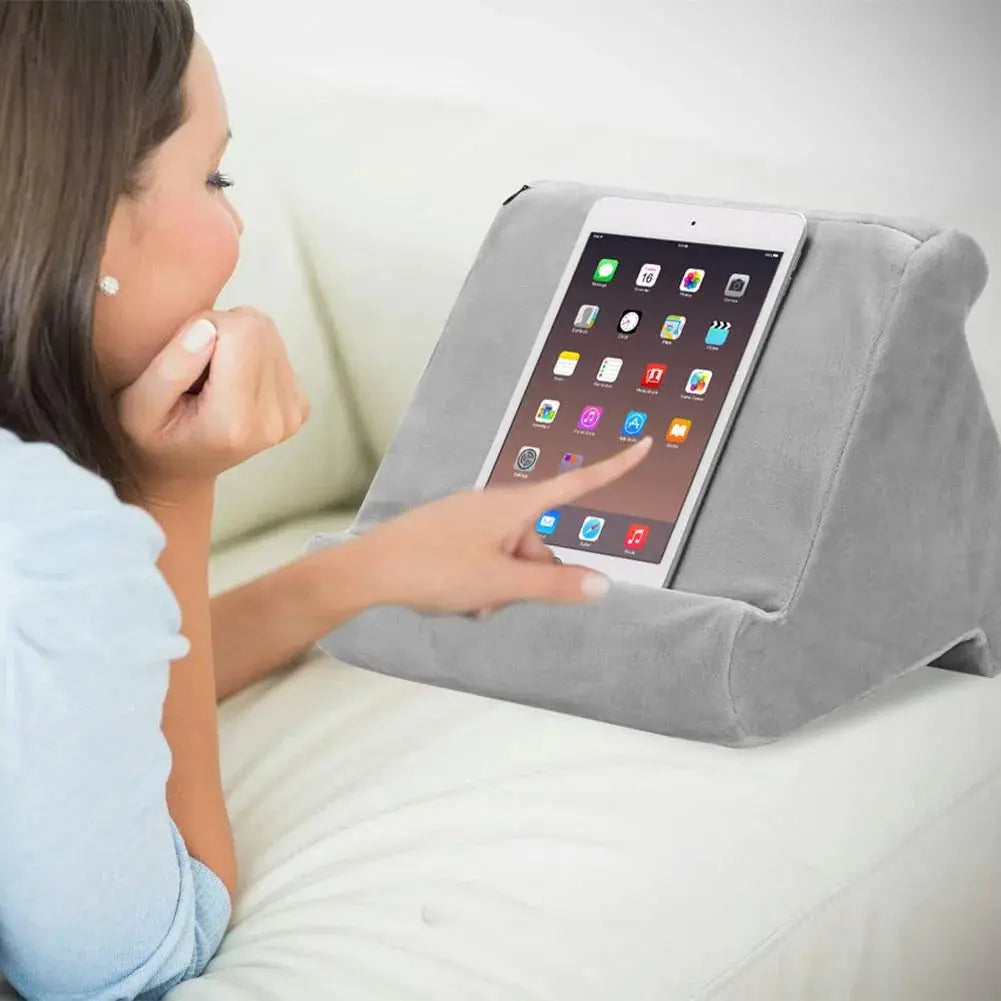 Multi-Angle Tablet Cushion for Reading and Watching in Bed | Prop Your Tablet at the Right Angle | Reading Pillows