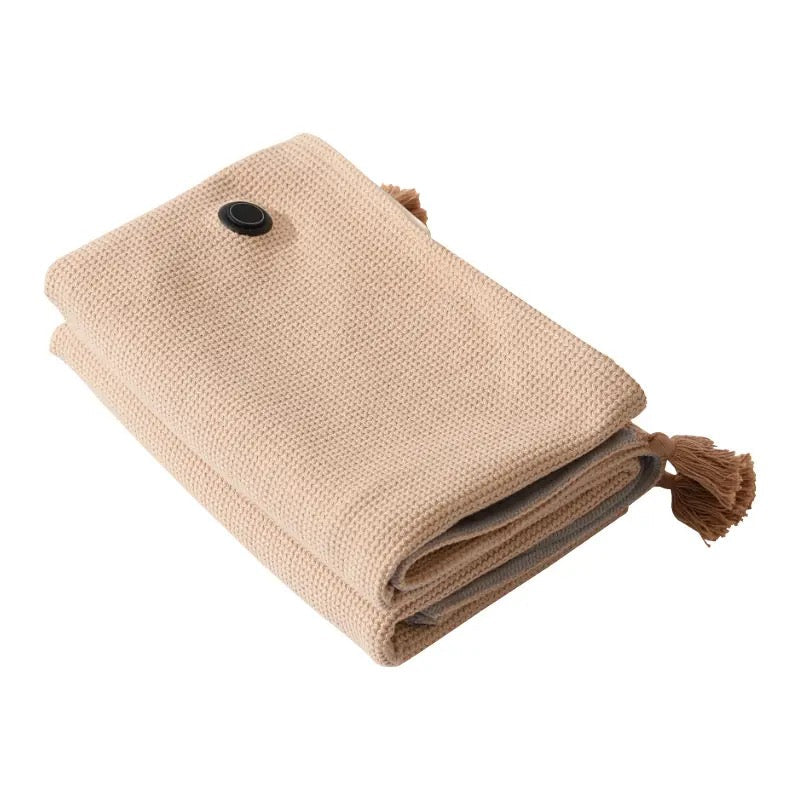 Portable USB Heated Blanket with 3 Heat Settings and Fleece Waffle Weave | USB Warmth Wherever You Go | Heated Blankets