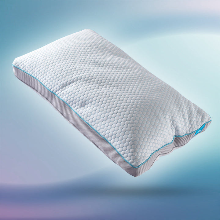 Dual-Sided Hybrid Pillow with Cooling Honeycomb and Bamboo Layers | Cooler Nights, All Seasons | Bed Pillows