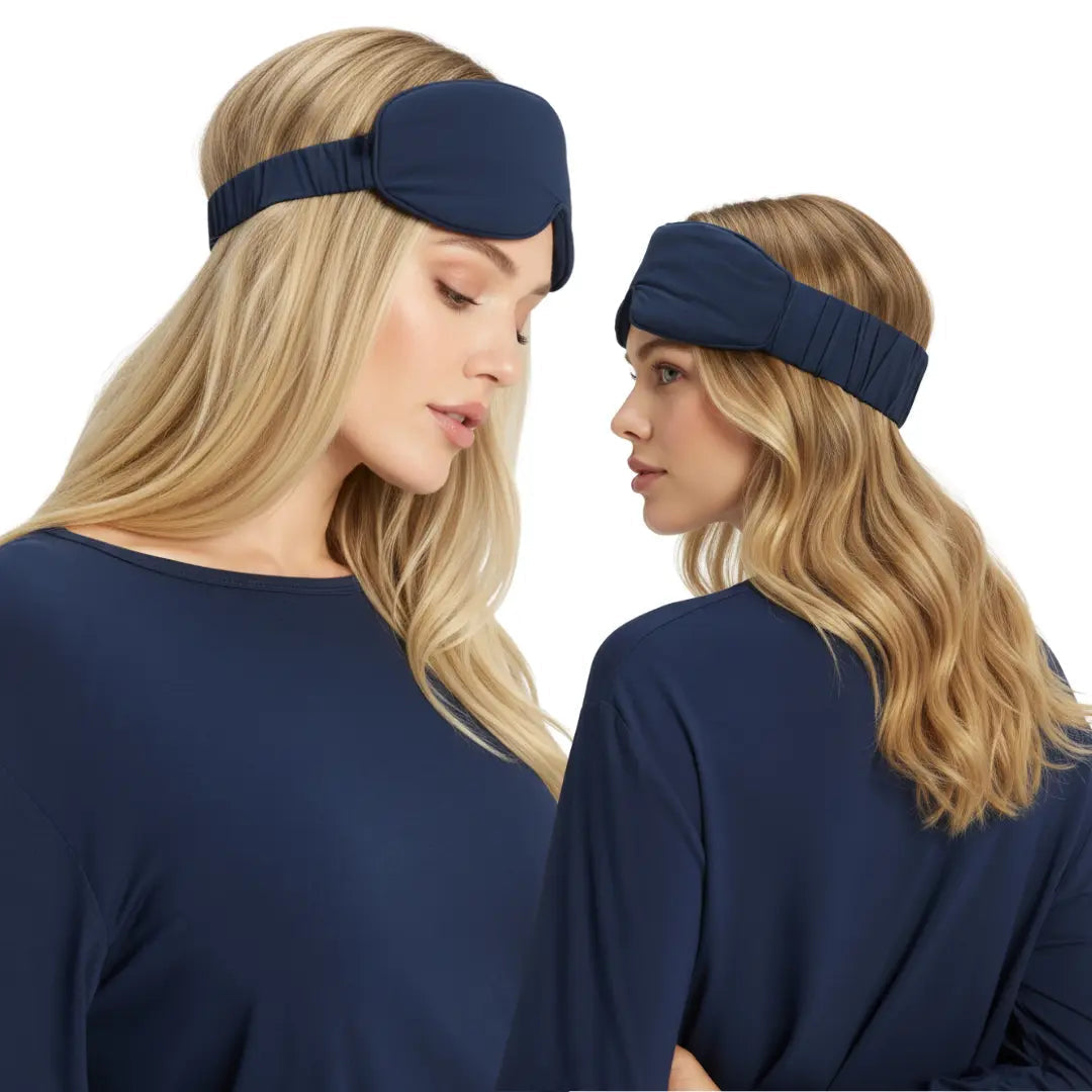 Bamboo Sleep Mask for Travel with Soft Strap in Six Colours | Breathable Bamboo Light Blocker | Sleep Masks
