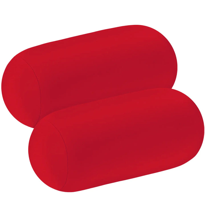 Microbead Roll Pillow Set of 2, 11.8 x 6.3 in, for Home Office and Travel | Squishy Cylinder Pillows, Set of 2 | Roll Pillows