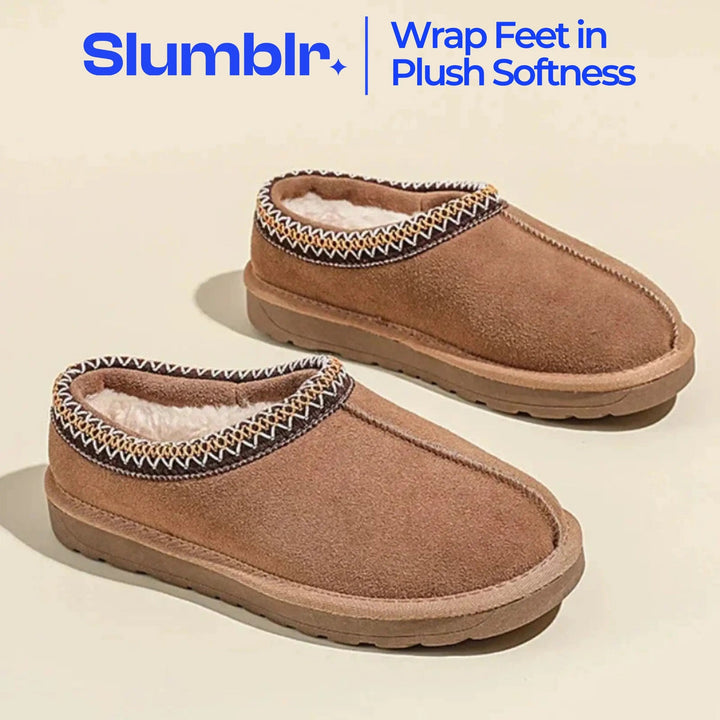 Fuzzy Faux Fur Anti-Slip Winter House Slippers for Indoor and Outdoor Use | Warm Slippers with Real Grip | Slippers