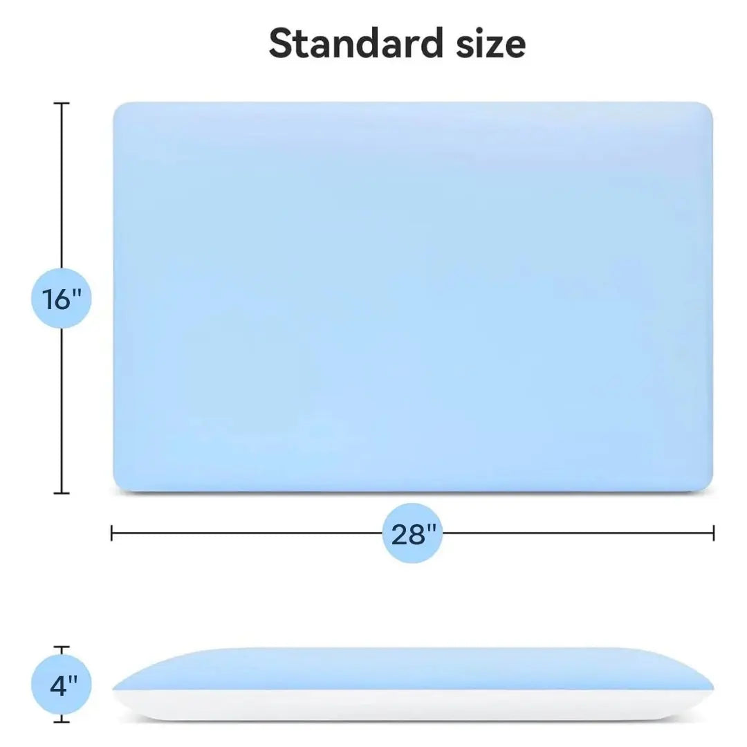 Hyper Slim 4 Inch Memory Foam Pillow with Bamboo Blend Cover, 70x40cm | Flat Pillow for Low-Loft Sleepers | Bed Pillows