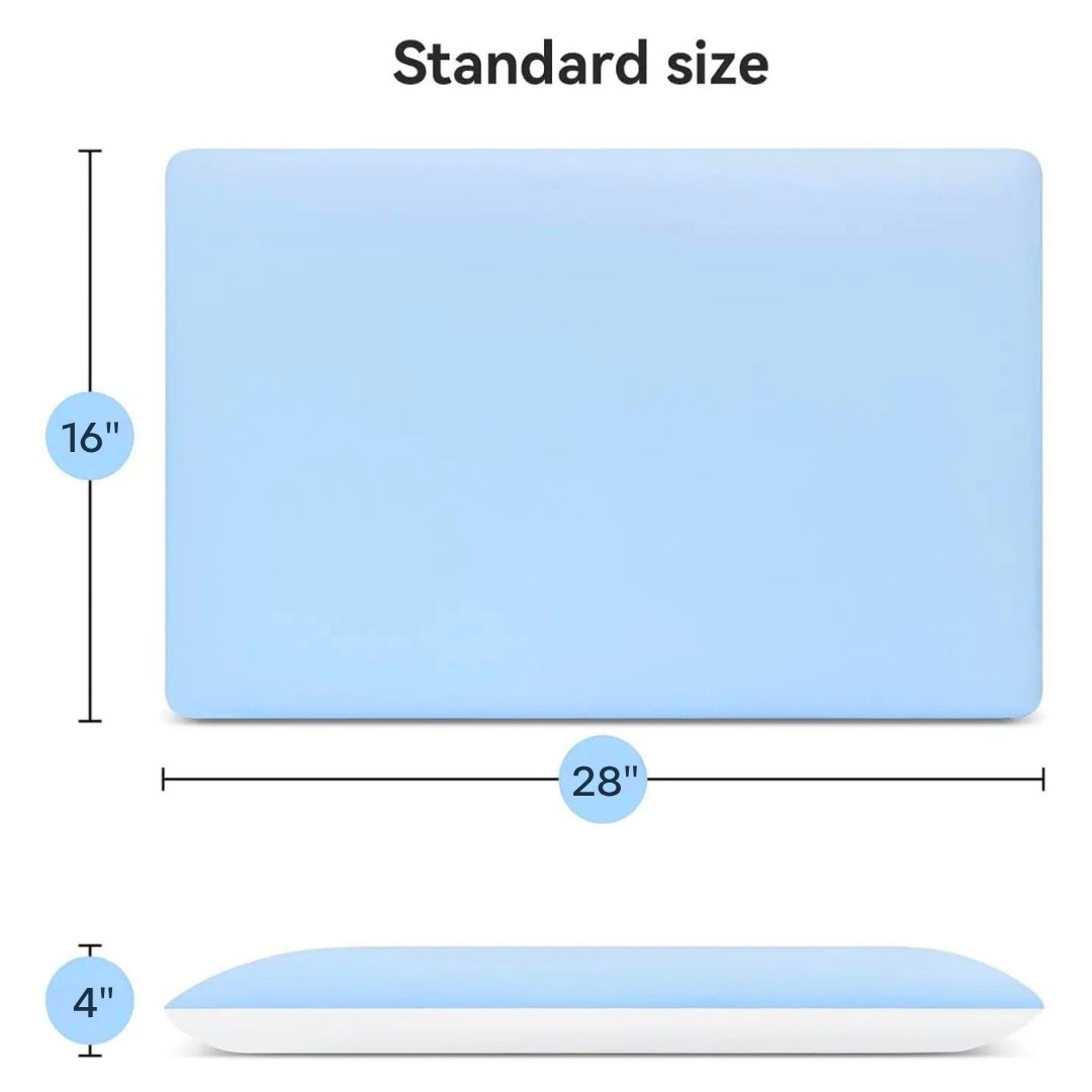 Hyper Slim Flat Pillow for Front and Flat Sleepers, 28 x 16 Inches | Ultra-Low Loft Pillow | Bed Pillows