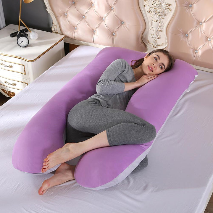 U-Shaped Full Body Pillow for Side Sleepers and Pregnancy with Washable Cover | Wrap-Around Body Pillow Support | Body Pillows