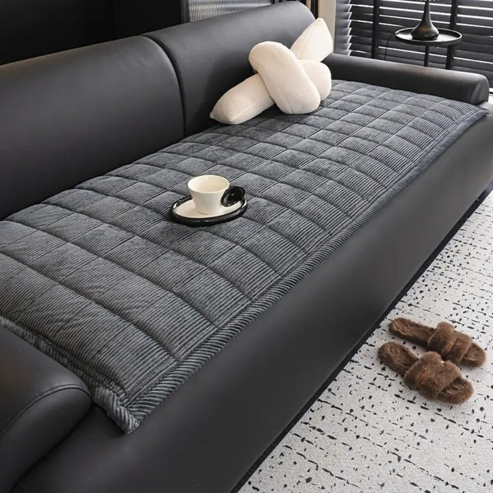 Non Slip Quilted Couch Cover Mat, Cat Scratch Resistant | Quilted Couch Mat That Stays Put | Sofa Covers