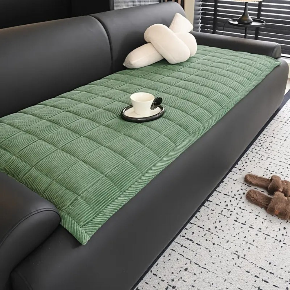 Non Slip Quilted Couch Cover Mat, Cat Scratch Resistant | Quilted Couch Mat That Stays Put | Sofa Covers