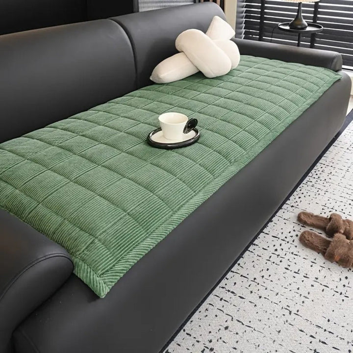 Non Slip Quilted Couch Cover Mat, Cat Scratch Resistant | Quilted Couch Mat That Stays Put | Sofa Covers