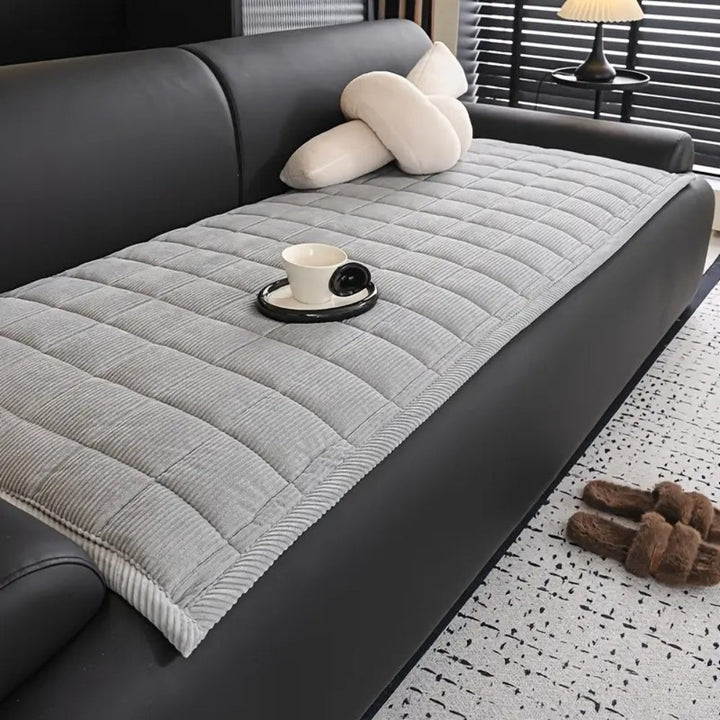 Non Slip Quilted Couch Cover Mat, Cat Scratch Resistant | Quilted Couch Mat That Stays Put | Sofa Covers
