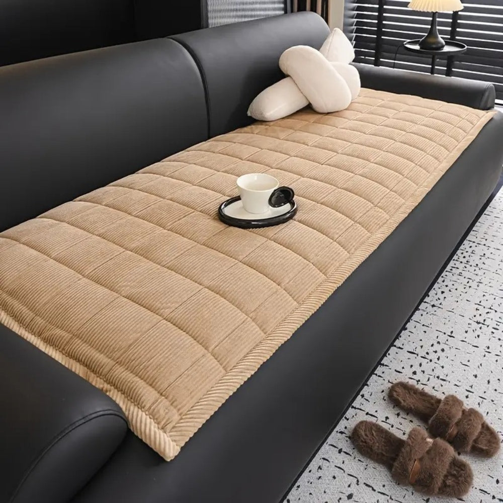 Non Slip Quilted Couch Cover Mat, Cat Scratch Resistant | Quilted Couch Mat That Stays Put | Sofa Covers
