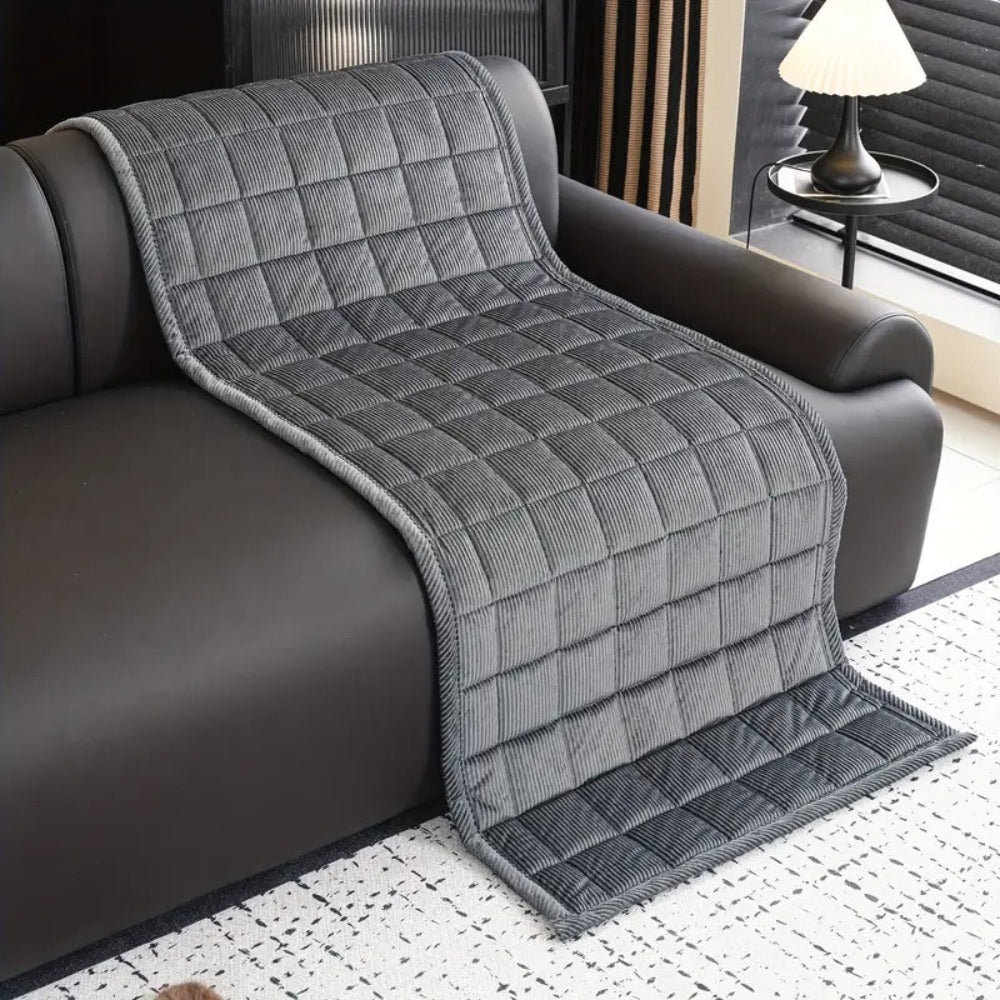 Non Slip Quilted Couch Cover Mat, Cat Scratch Resistant | Quilted Couch Mat That Stays Put | Sofa Covers