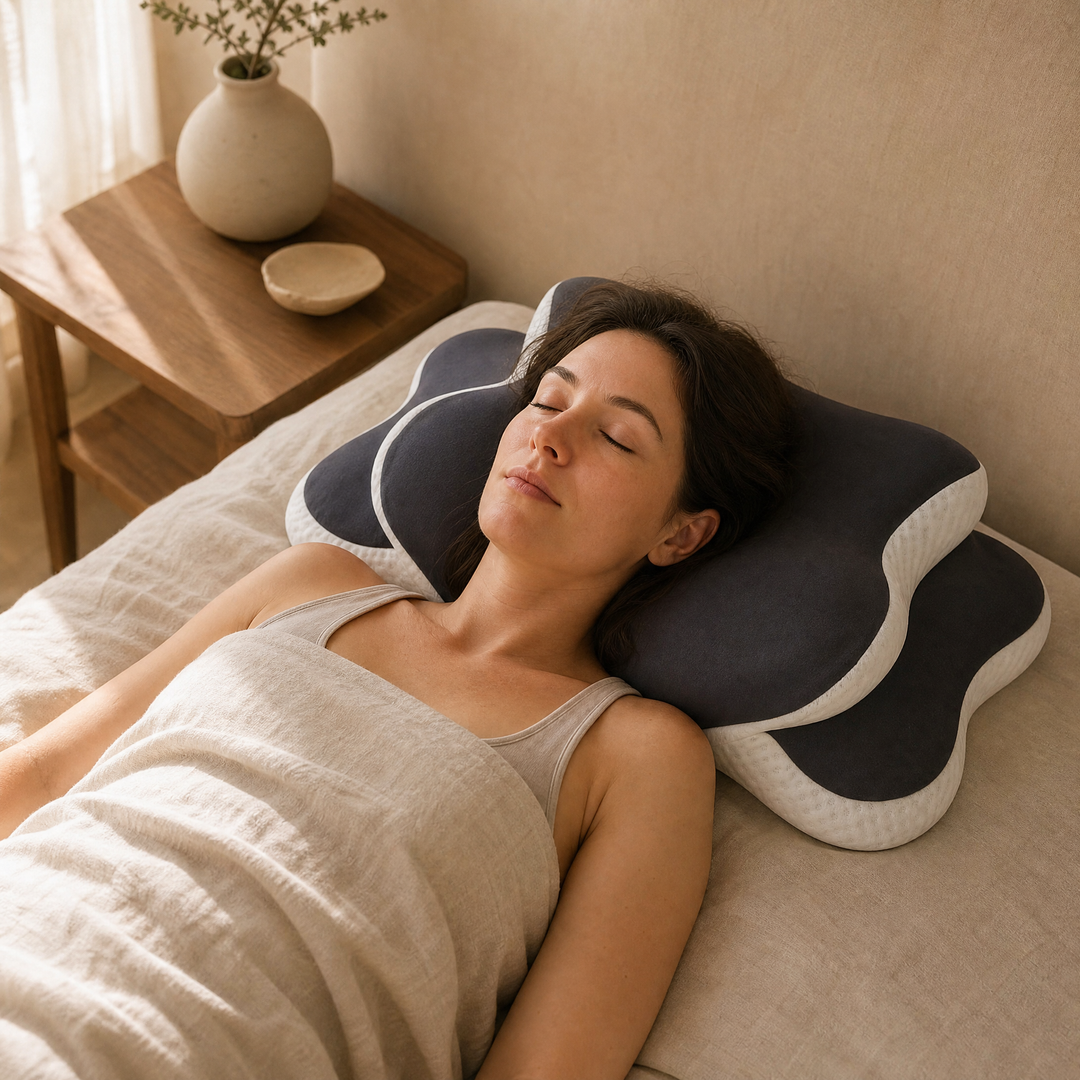 Butterfly Shape Cervical Pillow for Neck Comfort and Desk-Bent Posture | Butterfly Neck Support for Daily Posture | Bed Pillows