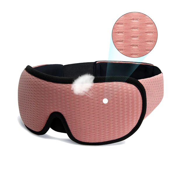 3D Contoured Sleep Mask for Total Blackout with Nose Light Seal | Dark Enough Even in Daylight | Sleep Masks