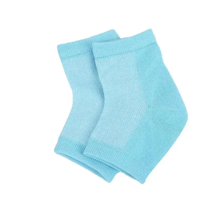 Silicone Gel Heel Socks, 6 Pairs, Moisturising Reusable Foot Protector | Heel Care Socks for Soft Feet | Spa Socks